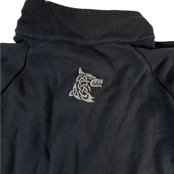 Norse Projects Men's Thick Polartec Soft Shell 1/2 Zip Jacket Black Large Sample - Picture 8 of 9